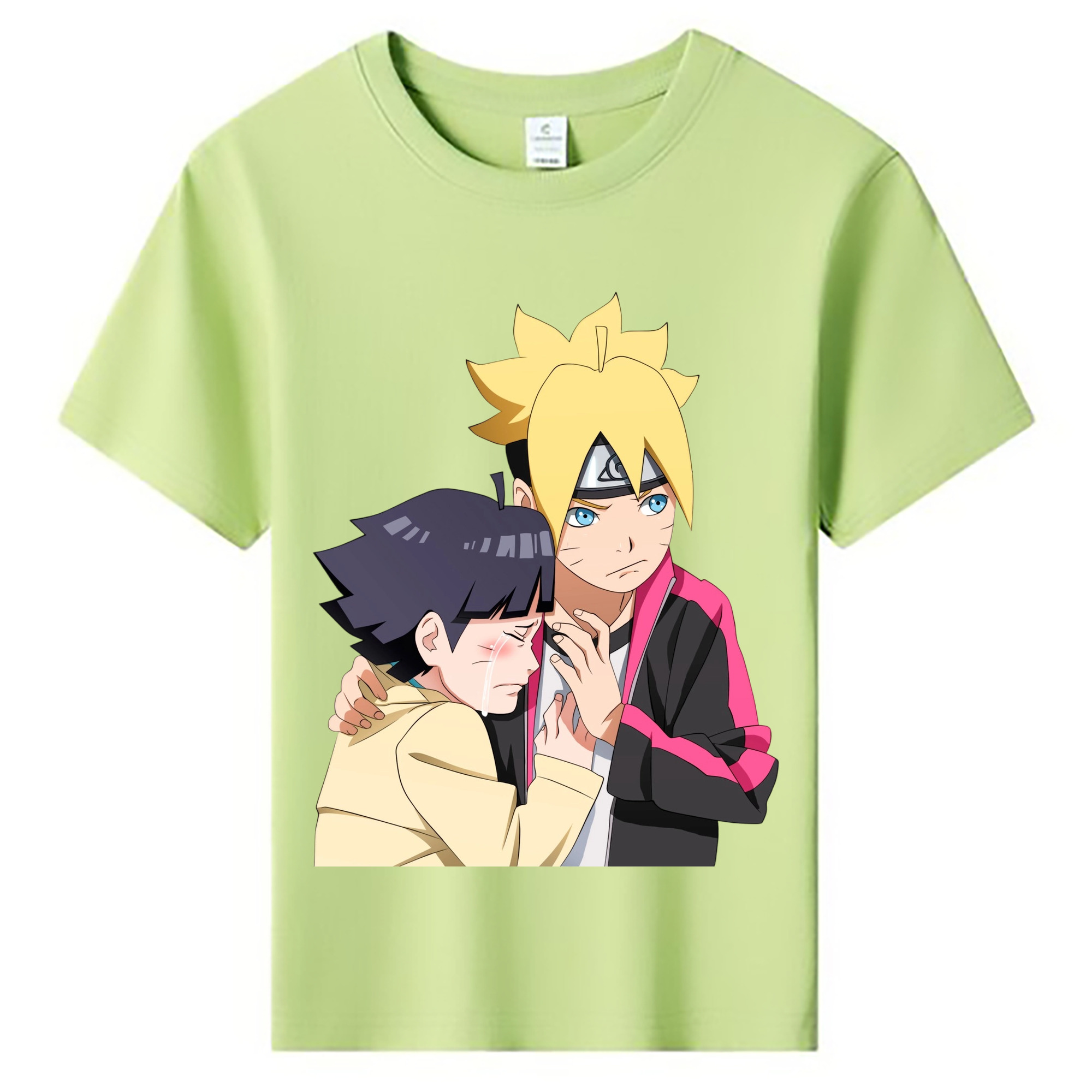 （画像用） NARUTO -ナルト- うずまき ボルト Uzumaki Boruto 綿100％キッズTシャツ（フロントプリント）